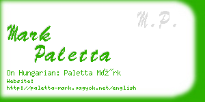 mark paletta business card